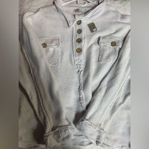 White Button-Up Women's Jacket